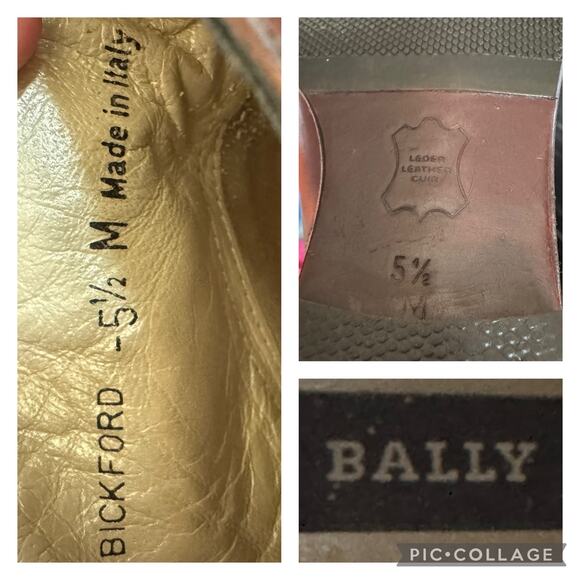 Bally Bickford Brown Leather Ankle Strap Boots Size 5½ M Made in Italy - Picture 12 of 16